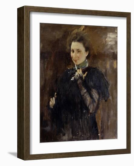 Portrait of Mara Oliv (1870-196), 1895-Valentin Alexandrovich Serov-Framed Giclee Print