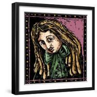 Portrait of Marc Antoine (Marc-Antoine) Charpentier French Composer (1643 to 1704) Illustration by-Patrizia La Porta-Framed Giclee Print
