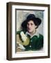 Portrait of Marc Chagall, C.1910-Yuri Moiseyevich Pen-Framed Giclee Print