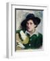 Portrait of Marc Chagall, C.1910-Yuri Moiseyevich Pen-Framed Giclee Print