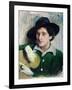 Portrait of Marc Chagall, C.1910-Yuri Moiseyevich Pen-Framed Giclee Print