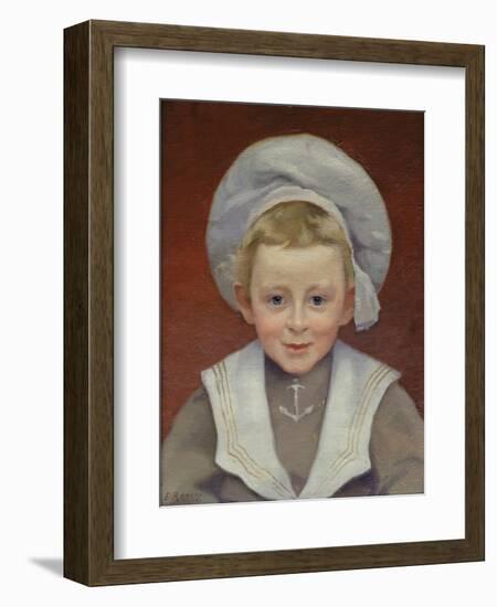 Portrait of Marcel in a Sailor Suit, February 1901-Jules Ernest Renoux-Framed Giclee Print