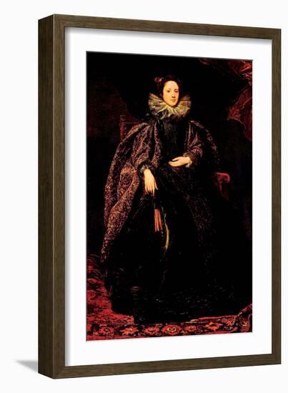 Portrait of Marchesa Balbi-Sir Anthony Van Dyck-Framed Art Print