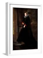 Portrait of Marchesa Geronima Spinola, Ca 1624-Sir Anthony Van Dyck-Framed Giclee Print