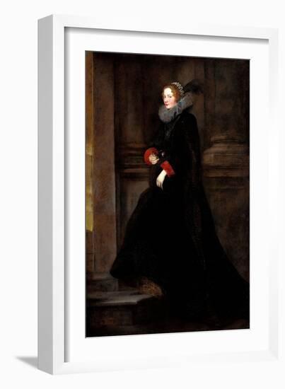 Portrait of Marchesa Geronima Spinola, Ca 1624-Sir Anthony Van Dyck-Framed Giclee Print