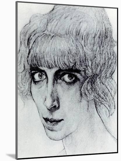 Portrait of Marchesa Luisa Casati, 1912-Léon Bakst-Mounted Giclee Print