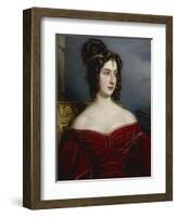 Portrait of Marchesa Marianna Florenzi, 1831-Joseph Karl Stieler-Framed Giclee Print
