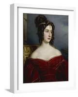 Portrait of Marchesa Marianna Florenzi, 1831-Joseph Karl Stieler-Framed Giclee Print