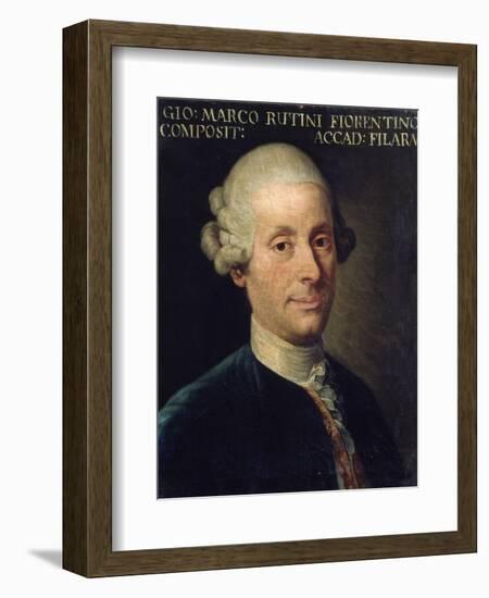 Portrait of Marco Rutini, Italian Composer-null-Framed Giclee Print