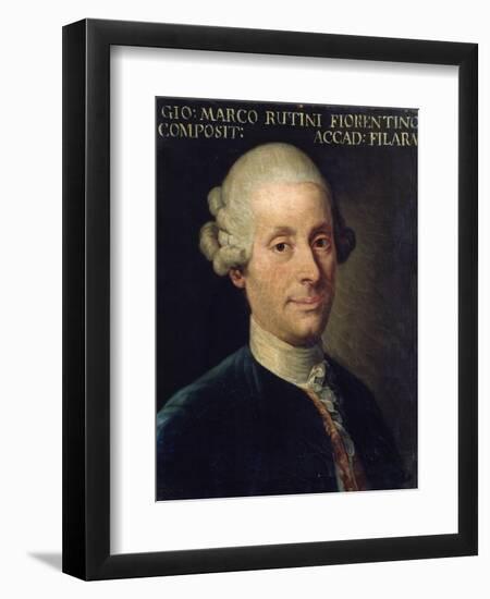 Portrait of Marco Rutini, Italian Composer-null-Framed Giclee Print