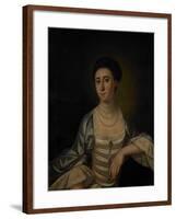 Portrait of Marcy Olney, C.1771-Jeremiah Theus-Framed Giclee Print