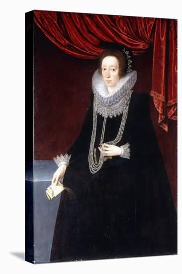 Portrait of Margaret Belasyse-Marcus the Younger Gheeraerts-Stretched Canvas