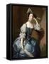 Portrait of Margaret, Lady Oxenden, C. 1755-Thomas Hudson-Framed Stretched Canvas