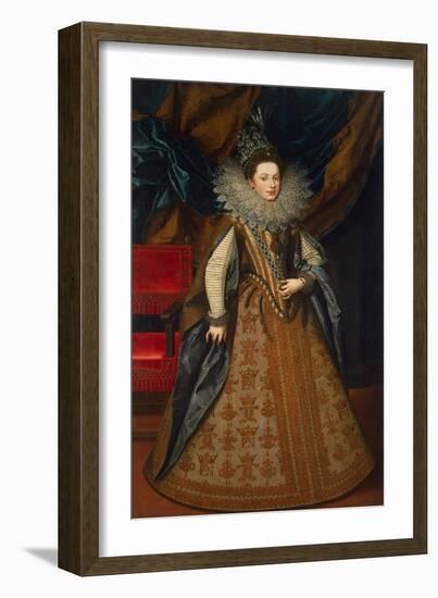 Portrait of Margaret of Savoy, (1589-165), Duchess of Mantua and Montferrat, 1608-Frans Pourbus The Younger-Framed Giclee Print