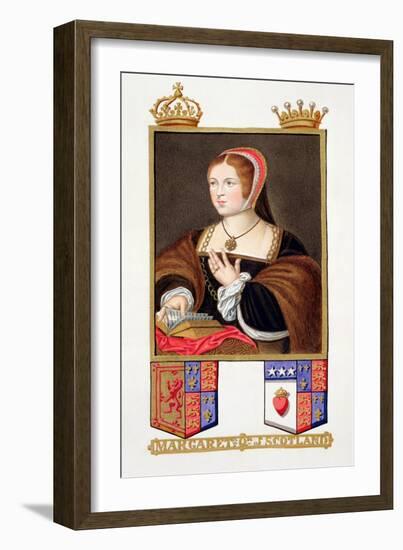 Portrait of Margaret Tudor Queen of Scotland from "Memoirs of the Court of Queen Elizabeth"-Sarah Countess Of Essex-Framed Giclee Print