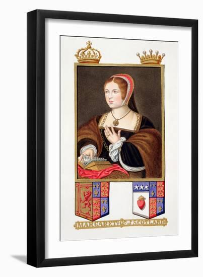 Portrait of Margaret Tudor Queen of Scotland from "Memoirs of the Court of Queen Elizabeth"-Sarah Countess Of Essex-Framed Giclee Print