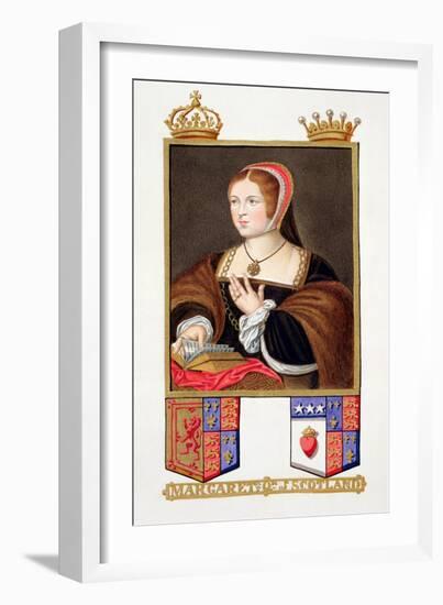 Portrait of Margaret Tudor Queen of Scotland from "Memoirs of the Court of Queen Elizabeth"-Sarah Countess Of Essex-Framed Giclee Print