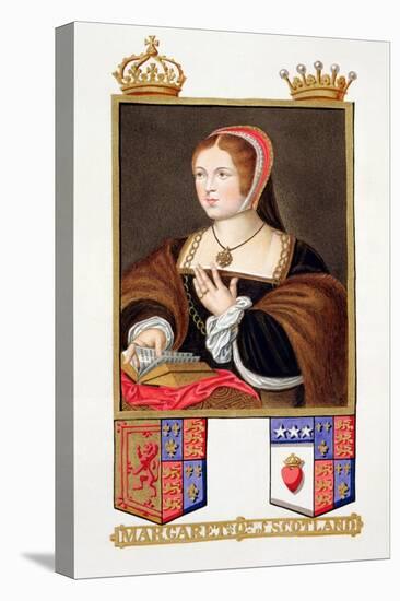 Portrait of Margaret Tudor Queen of Scotland from "Memoirs of the Court of Queen Elizabeth"-Sarah Countess Of Essex-Stretched Canvas