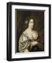 Portrait of Margaretha Godin (D.), Wife of the Artist-Caspar Netscher-Framed Art Print