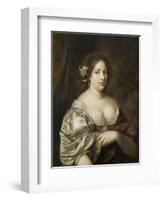 Portrait of Margaretha Godin (D.), Wife of the Artist-Caspar Netscher-Framed Art Print