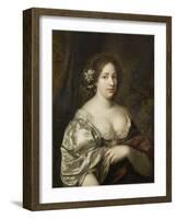 Portrait of Margaretha Godin (D.), Wife of the Artist-Caspar Netscher-Framed Art Print
