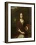 Portrait of Margaretha Nelis, Second Wife of Casparus Commelin-David van der Plas-Framed Art Print