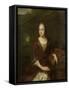 Portrait of Margaretha Nelis, Second Wife of Casparus Commelin-David van der Plas-Framed Stretched Canvas