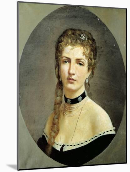 Portrait of Margherita of Savoy-null-Mounted Giclee Print