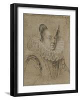 Portrait of Margherita-Ottavio Mario Leoni-Framed Giclee Print