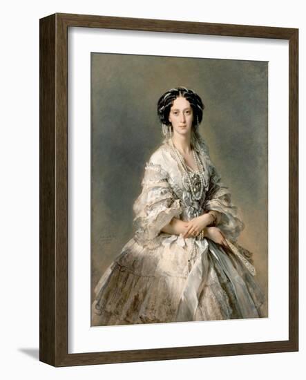 Portrait of Maria Alexandrovna, 1857-Franz Xaver Winterhalter-Framed Giclee Print