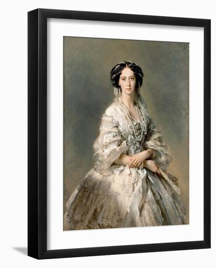 Portrait of Maria Alexandrovna, 1857-Franz Xaver Winterhalter-Framed Giclee Print