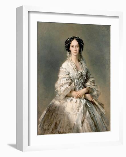 Portrait of Maria Alexandrovna, 1857-Franz Xaver Winterhalter-Framed Giclee Print