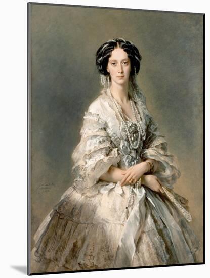 Portrait of Maria Alexandrovna, 1857-Franz Xaver Winterhalter-Mounted Giclee Print