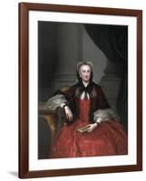 Portrait of Maria Amalia of Saxony, Queen Consort of Spain, Ca 1760-Anton Raphael Mengs-Framed Giclee Print