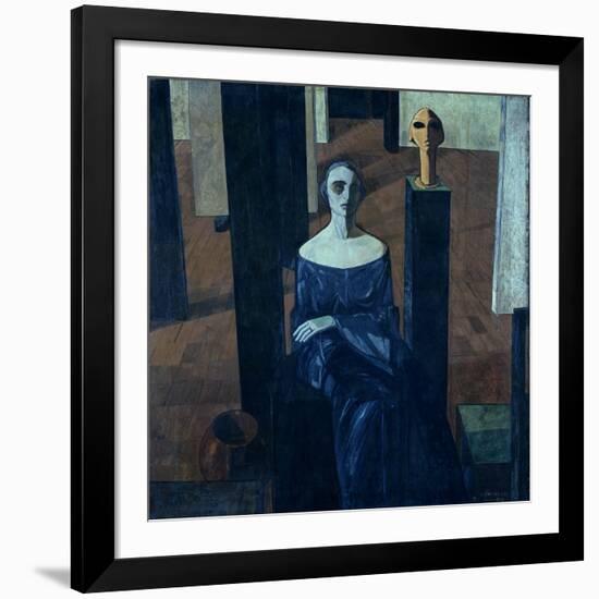 Portrait of Maria Anna De Lisi-Casorati Felice-Framed Giclee Print