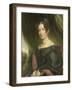 Portrait of Maria Antoinette Charlotte Sanderson, Wife of Johan Fraser-Charles Howard Hodges-Framed Art Print