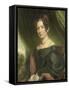 Portrait of Maria Antoinette Charlotte Sanderson, Wife of Johan Fraser-Charles Howard Hodges-Framed Stretched Canvas