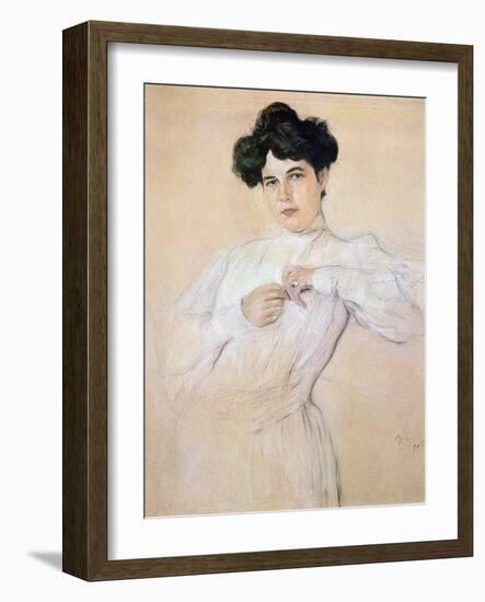 Portrait of Maria Botkina, 1905-Valentin Serov-Framed Giclee Print