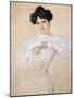 Portrait of Maria Botkina, 1905-Valentin Serov-Mounted Giclee Print