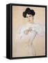 Portrait of Maria Botkina, 1905-Valentin Serov-Framed Stretched Canvas