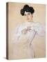 Portrait of Maria Botkina, 1905-Valentin Serov-Stretched Canvas
