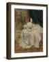 Portrait of Maria Buteneva with Daughter Maria, 1835-Karl Pavlovich Briullov-Framed Giclee Print