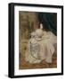 Portrait of Maria Buteneva with Daughter Maria, 1835-Karl Pavlovich Briullov-Framed Giclee Print