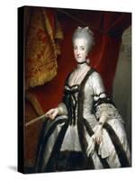 Portrait of Maria Carolina of Austria, Queen of Naples-Anton Raphael Mengs-Stretched Canvas