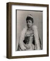 Portrait of Maria Christina of Austria (1858-1929), Regent Queen of Spain-French Photographer-Framed Giclee Print