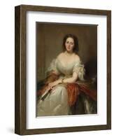 Portrait of Maria Countess Walewska (1786-181), 1859-Louis Edouard Dubufe-Framed Giclee Print