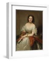 Portrait of Maria Countess Walewska (1786-181), 1859-Louis Edouard Dubufe-Framed Giclee Print