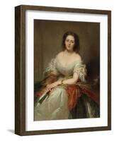 Portrait of Maria Countess Walewska (1786-181), 1859-Louis Edouard Dubufe-Framed Giclee Print