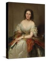 Portrait of Maria Countess Walewska (1786-181), 1859-Louis Edouard Dubufe-Stretched Canvas
