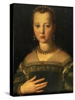 Portrait of Maria De' Medici, 1551-Agnolo Bronzino-Stretched Canvas